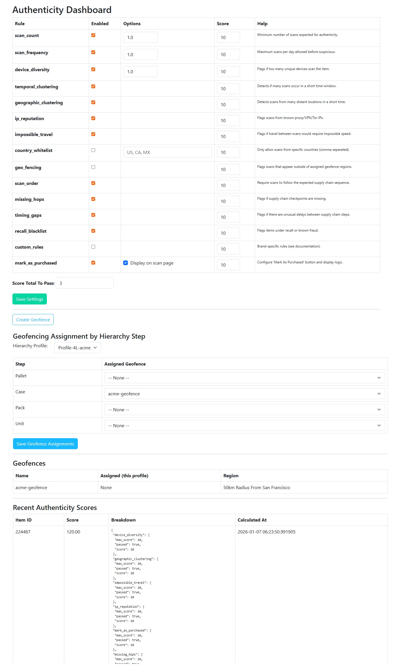 Authenticity & Recalls